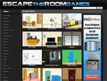 Tablet Screenshot of escapetheroomgames.net